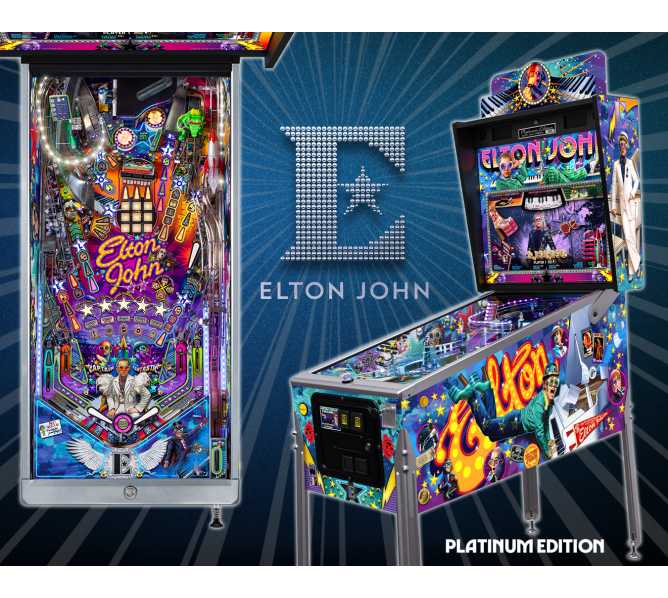JERSEY JACK Pinball ELTON JOHN PLATINUM EDITION Pinball Machine for sale