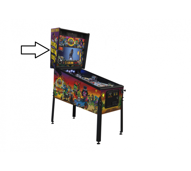 JJP GUNS 'N ROSES STANDARD Pinball Machine HEAD DECAL #5505 