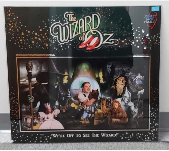 JJP WIZARD OF OZ Pinball Machine Backglass Backbox Artwork #60-0003-05 (6777) PRODUCTION REJECT