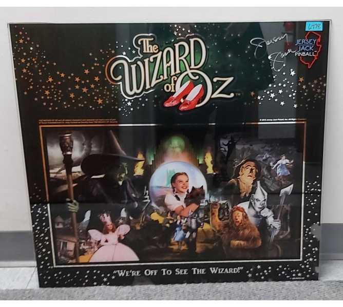 JJP WIZARD OF OZ Pinball Machine Backglass Backbox Artwork #60-0003-05 (6778) PRODUCTION REJECT