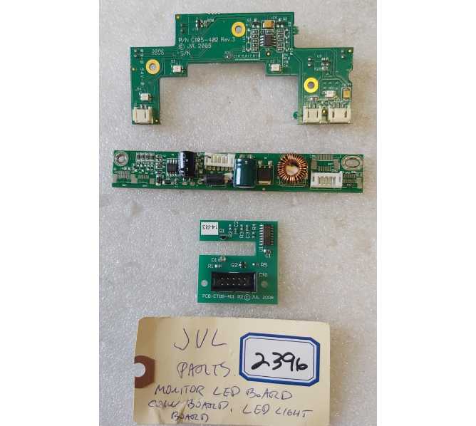 JVL Arcade Game Boards #CT05-402, KY-LED72AB, CT09-401 (2396)