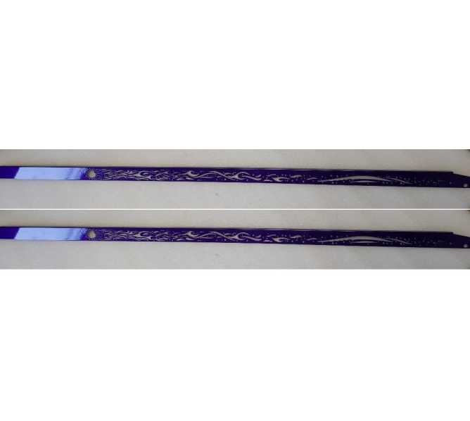 Jersey Jack DIALED IN CE Pinball PURPLE LASER CUT Side Rails #42-007008-07  