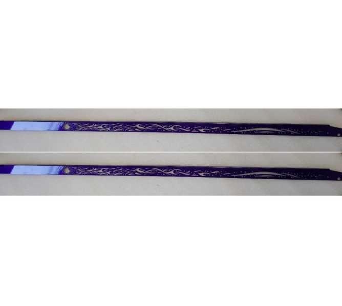 Jersey Jack DIALED IN CE Pinball PURPLE LASER CUT Side Rails #42-007008-07  