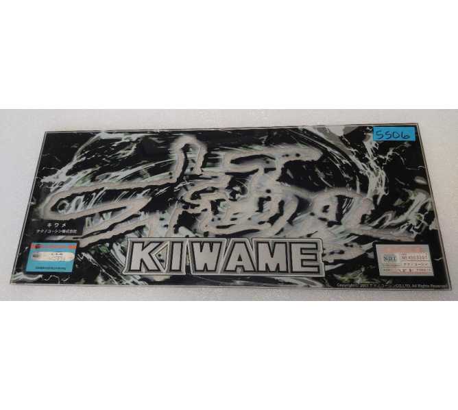 KIWAME Japanese Slot Machine Game Overhead Header PLEXIGLASS for sale