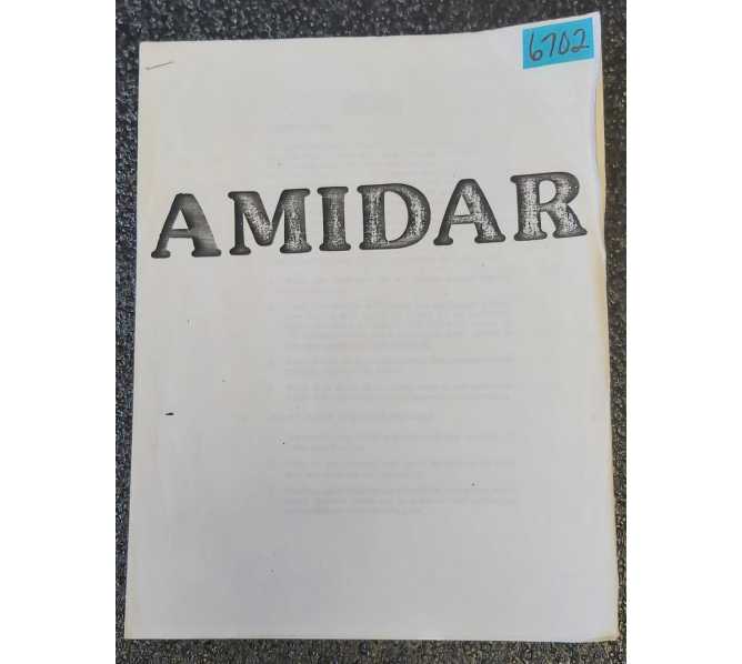 KONAMI AMIDAR Arcade Game MANUAL #6702 