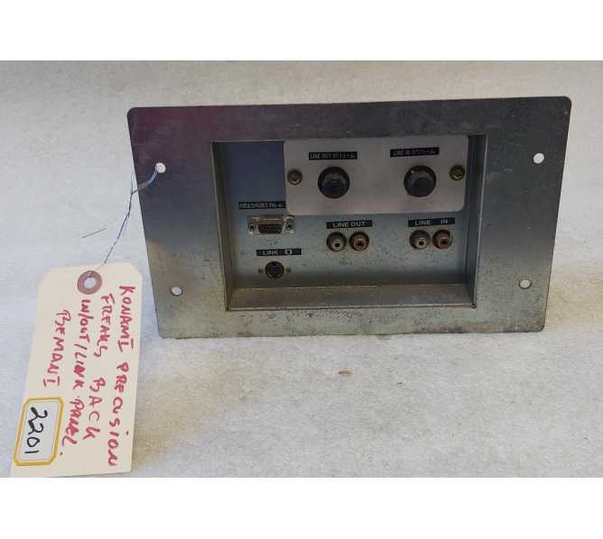  KONAMI PERCUSSION FREAKS Arcade Game IN, OUT, LINK REAR PANEL Assembly (2201)