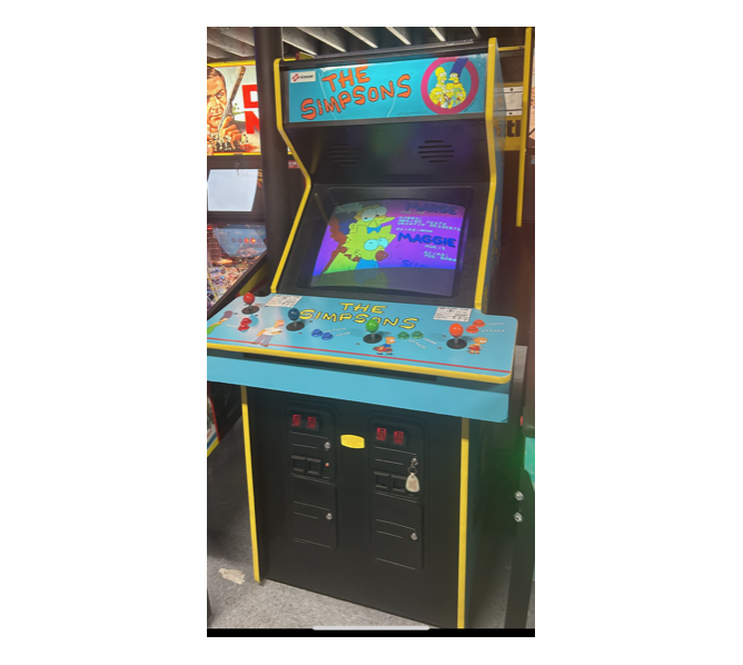 KONAMI THE SIMPSONS Upright Arcade Game!