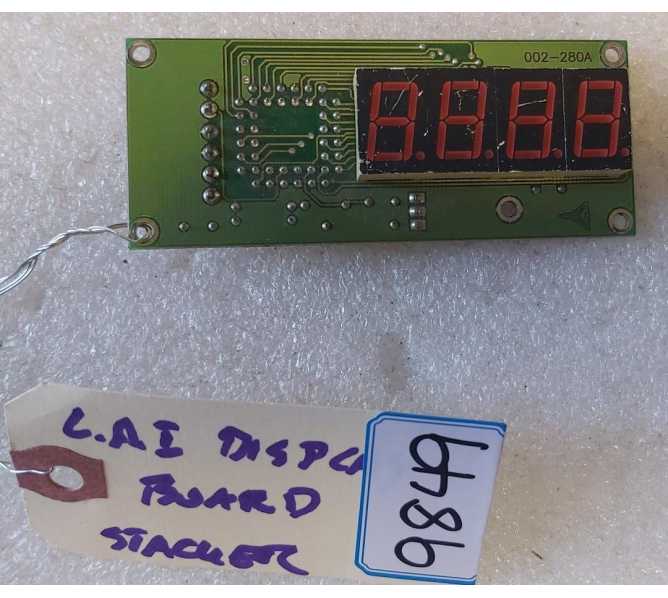 LAI STACKER Arcade Game 4 DIGIT DISPLAY Board #BA2601 (9849)