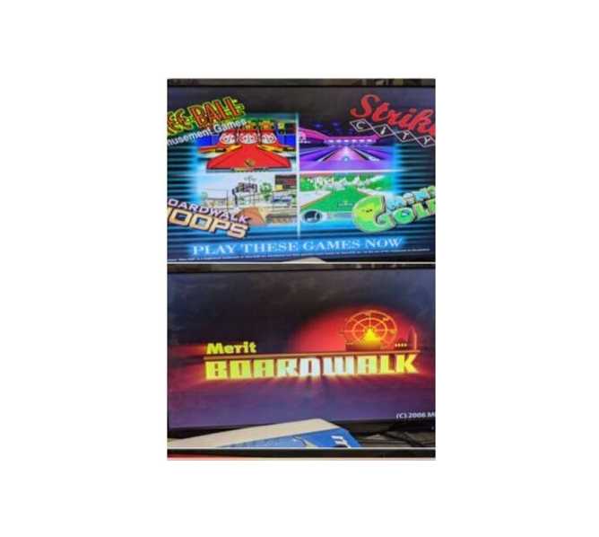 MERIT BOARDWALK Arcade Game Complete Board