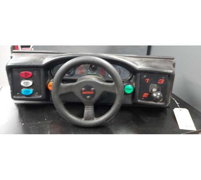 MIDWAY CRUIS'N WORLD Arcade Game STEERING CONTROL PANEL ASSEMBLY #9896