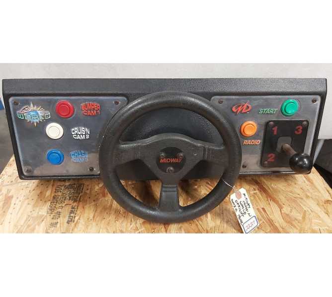 MIDWAY CRUIS'N WORLD Upright Arcade Game STEERING CONTROL PANEL ASSEMBLY (2227)