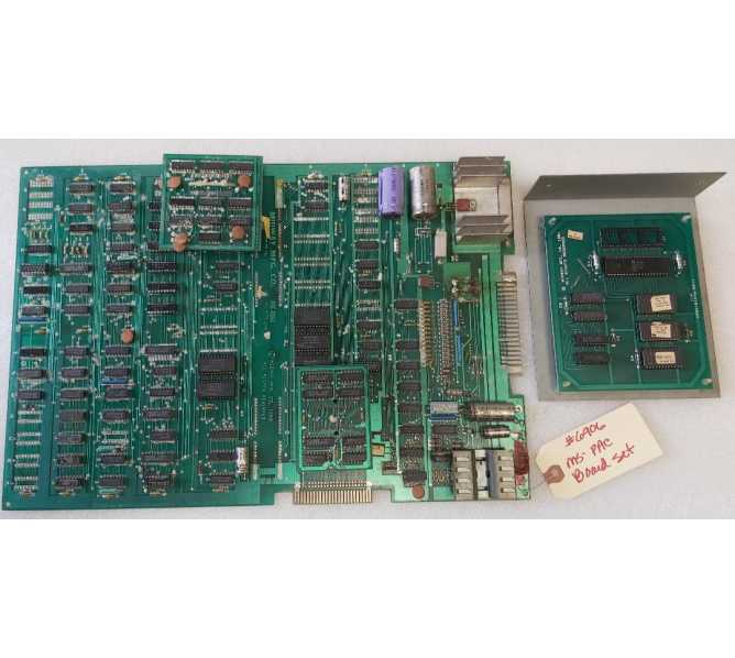 MIDWAY MS. PACMAN Arcade Game Board Set #6906
