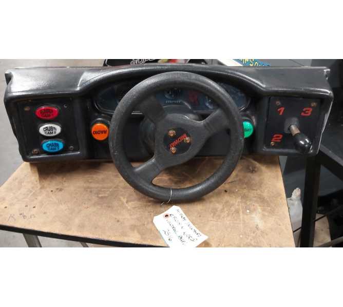 MIDWAY NINTENDO CRUIS'N WORLD Arcade Game STEERING CONTROL PANEL Assembly (2516)