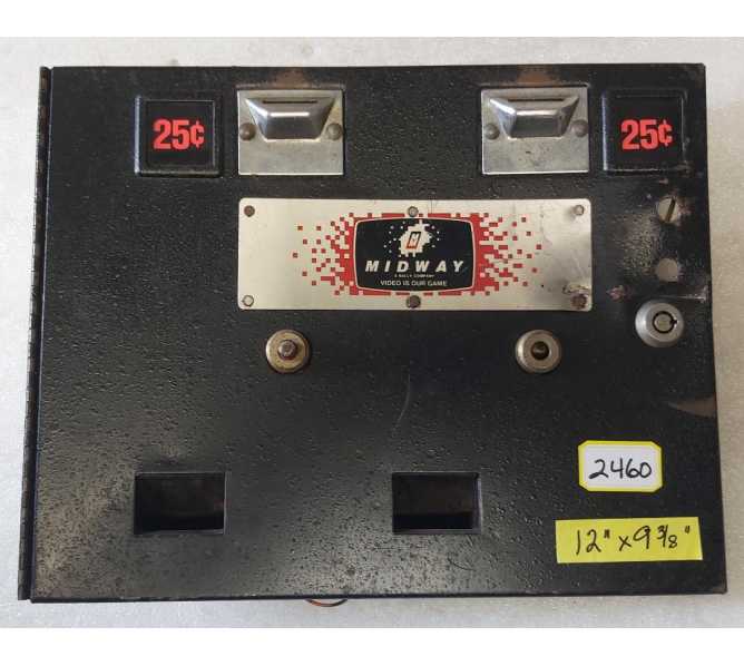 MIDWAY PACMAN GALAGA Arcade Game COIN DOOR (2460) 