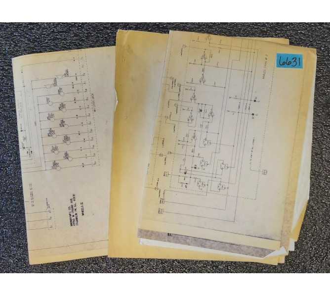 MIDWAY WHEELS II Arcade Game SCHEMATICS #6631