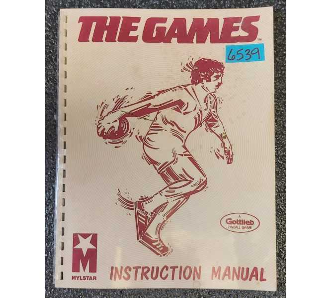 GOTTLIEB THE GAME Pinball Game INSTRUCTION MANUAL #6539  