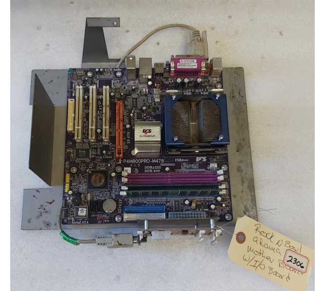 NAMCO ROCKIN' BOWL-O-RAMA Arcade Game MOTHERBOARD & IO Board (2306) 