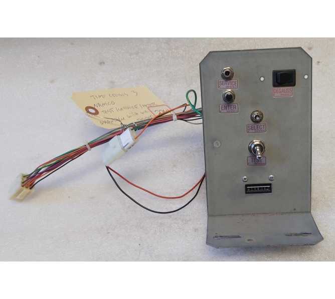 NAMCO TIME CRISIS 3 Arcade Game TEST, SERVICE, METER Assembly w WIRING (2264)