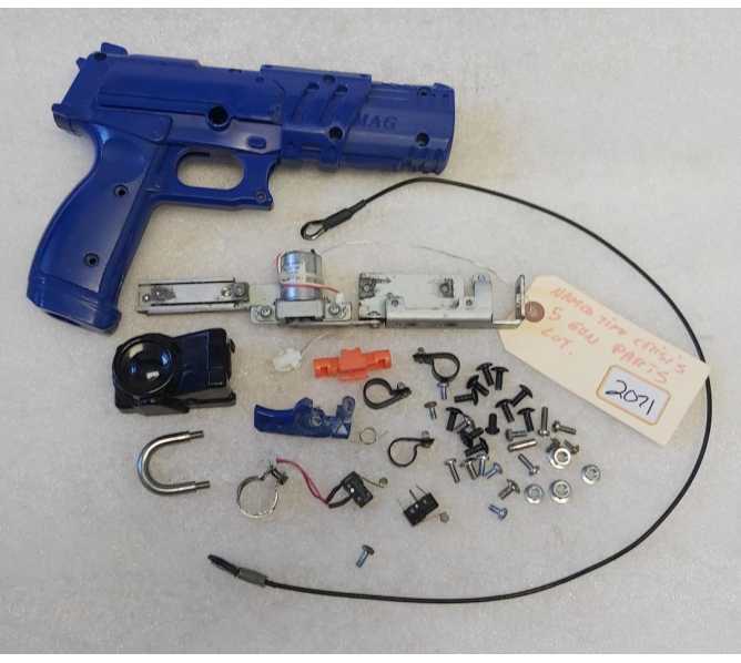 NAMCO TIME CRISIS 5 Arcade Game GUN PARTS Lot (2071) 