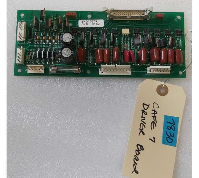 NATIONAL CAFE 7 Coffee Vending Machine DRIVER BOARD #640-1073A 0182 (7830) 