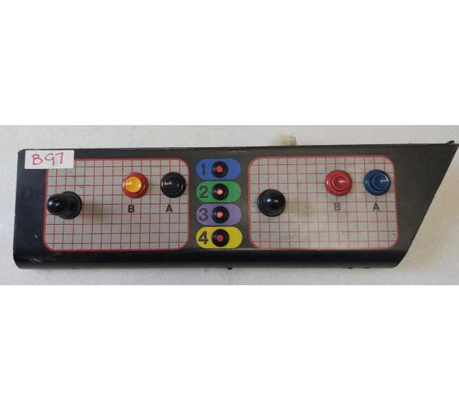 NINTENDO VS SYSTEM Arcade Game CONTROL PANEL Assembly w JOYSTICKS & SWITCHES #B97