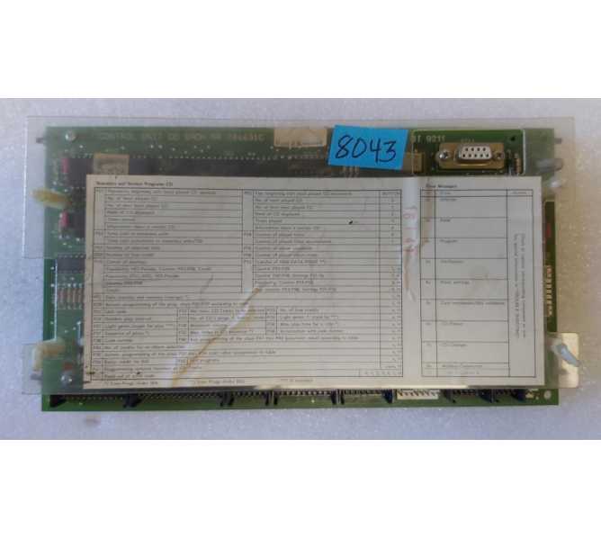 NSM Jukebox CONTROL Board #206631C (8043) 