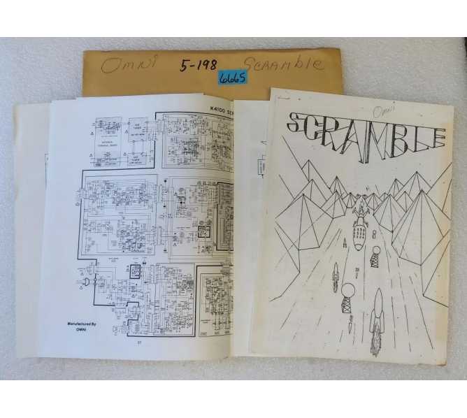 OMNI SCRAMBLE Arcade Game SCHEMATICS #6665 