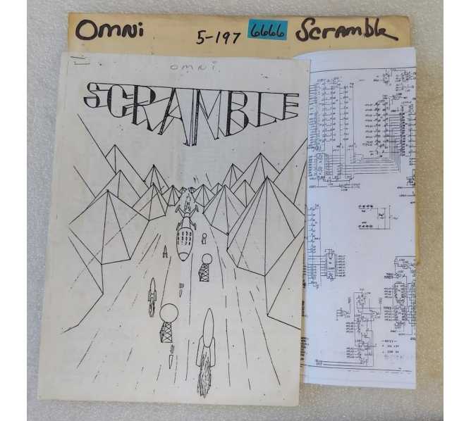 OMNI SCRAMBLE Arcade Game SCHEMATICS #6666 