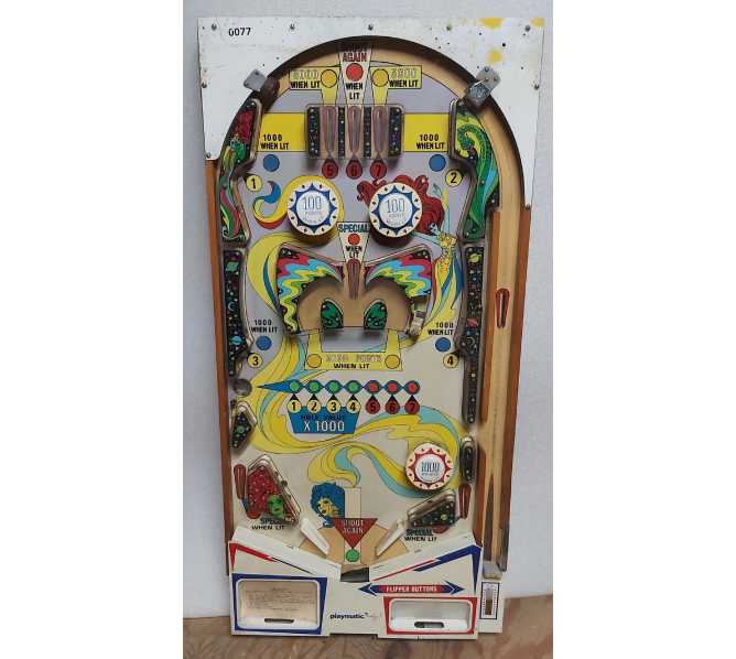 PLAYMATIC FLIPPER Pinball Machine Playfield (0077) 