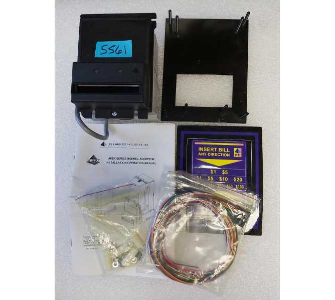 PYRAMID TECHNOLOGIES APEX Series 5000 Model #APEX-5600-SN1-USA Bill Acceptor (5561) 