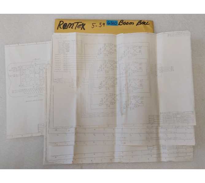 RAMTEK BOOM BALL Arcade Game Schematics #6310 