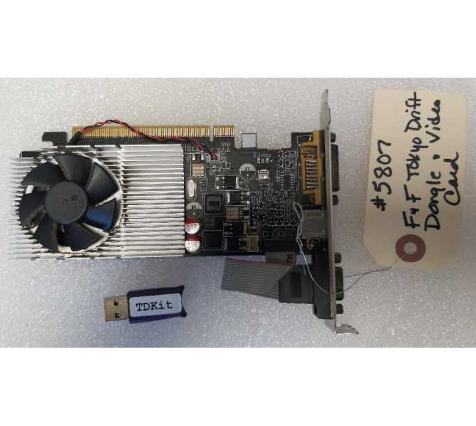 RAW THRILLS THE FAST & THE FURIOUS DRIFT Arcade Machine Game VIDEO CARD & DONGLE #5807 for sale