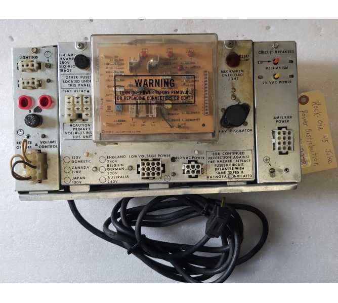 ROCK-OLA Jukebox CD POWER DISTRIBUTION UNIT #56205-A (2279)