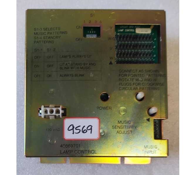 ROWE AMI 100E Jukebox LAMP CONTROL Board #40869701 (9569)  