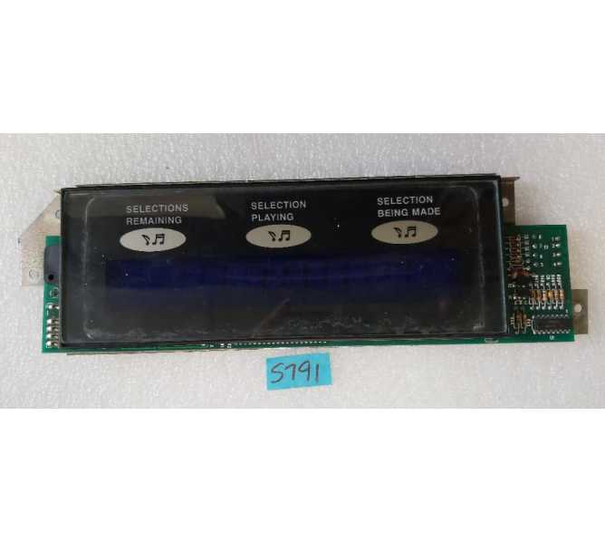ROWE AMI Internet Jukebox DIGITAL DISPLAY ASSEMBLY #40855001 (5791)