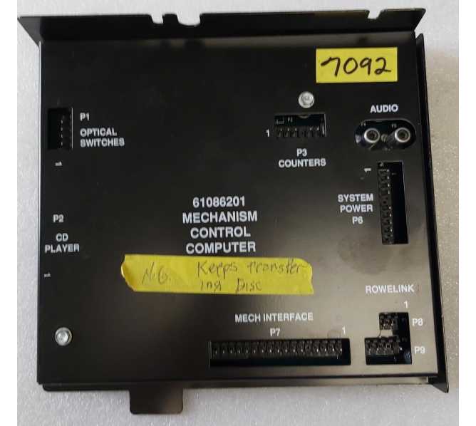 ROWE AMI Jukebox CD 100 MECHANISM CONTROL COMPUTER #61086201 (7092) 