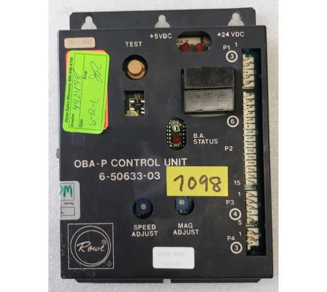 ROWE AMI Jukebox OBA-P CONTROL UNIT #6-50633-03 (7098) 