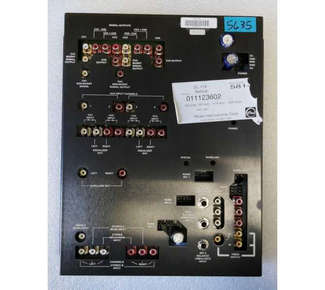 ROWE AMI NETSTAR DL-11A Internet Jukebox Output Transformer Assembly #01123602 (5635) for sale  