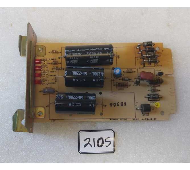 ROWE Bill Changer POWER SUPPLY Board #6-50418-01 (2105) - WORKING - FREE SHIPPINGROWE Bill Changer Machine POWER SUPPLY Board #6-50418-01 (2105) 