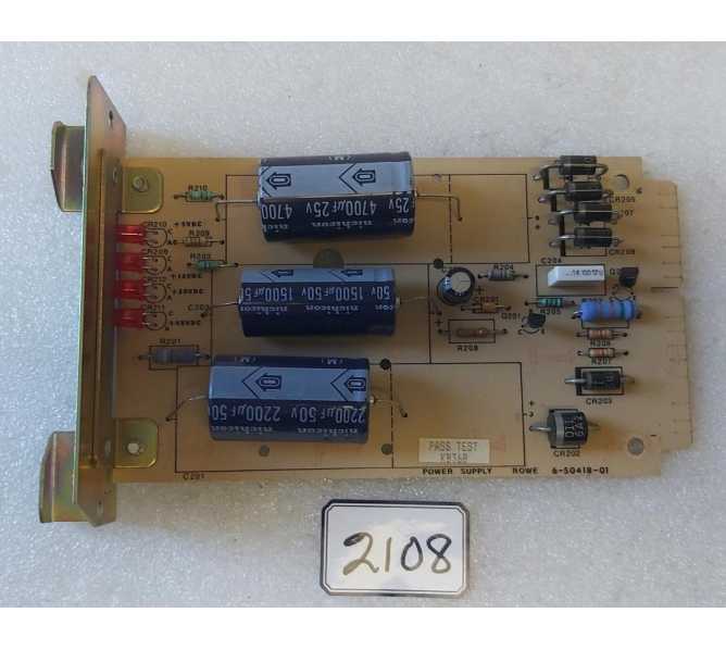 ROWE Bill Changer POWER SUPPLY Board #6-50418-01 (2108) 