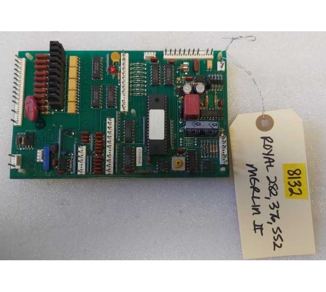 ROYAL VENDORS SODA 282, 376, 552 MERLIN SERIES II VERSATILE CHIP REV 5.06 Board #8132 