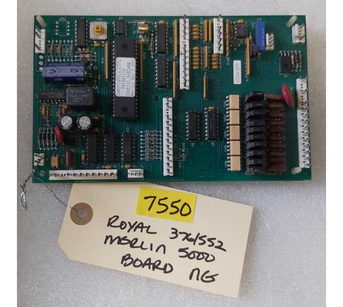 ROYAL VENDORS SODA 376 552 MERLIN 5000 SERIES II REV B1 Board #7550 