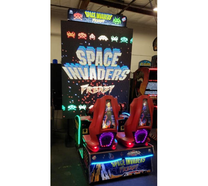 Raw Thrills Space Invaders Frenzy Ticket Redemption Arcade Machine Game for sale