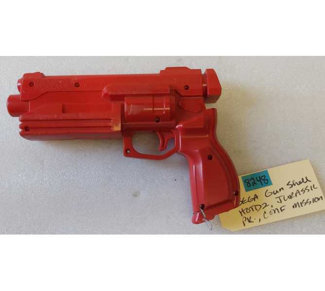 SEGA Arcade Game GUN SHELL for HOTD2, JURASSIC PARK, CONFIDENTIAL MISSION #8248 