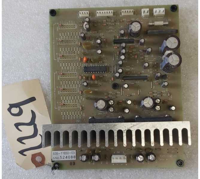 SEGA Arcade Game SOUND AMP Board #838-11650-03 (2229)