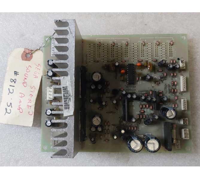 SEGA Arcade Game STEREO SOUND AMP Board #838-11650-01 (812-52) 