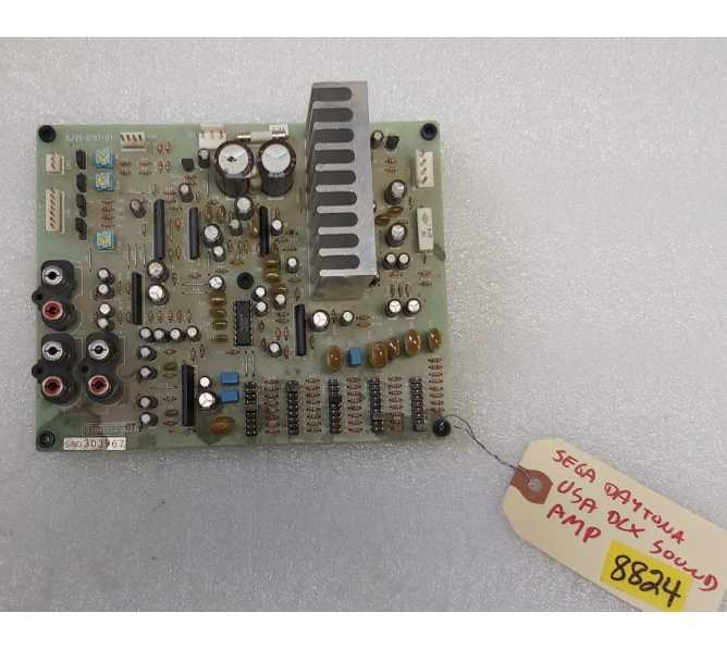 SEGA DAYTONA USA DELUXE Arcade Game SOUND AMP Board - #838-10141 (8824)