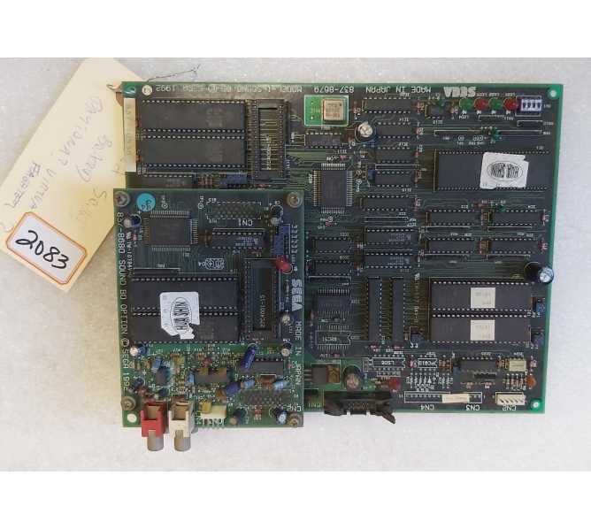 SEGA DAYTONA USA DELUXE Arcade Game SOUND Board - #837-8679 & 837-8680 (2083) 