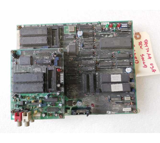 SEGA DAYTONA USA DELUXE Arcade Machine Game PCB Printed Circuit SOUND Board Set #5677 for sale 
