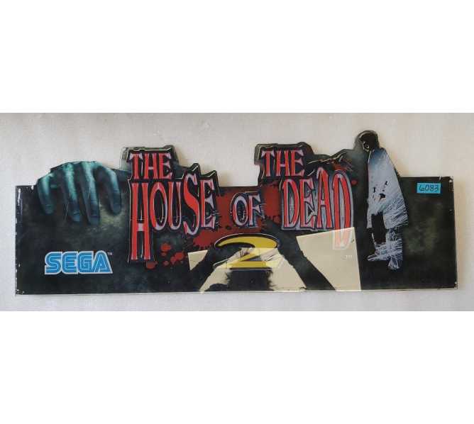 SEGA HOUSE OF THE DEAD Arcade Machine Plexiglass Overhead Marquee Header #6083 